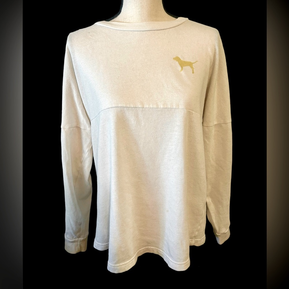 PINK ‘Love Pink’ embellished sweatshirt